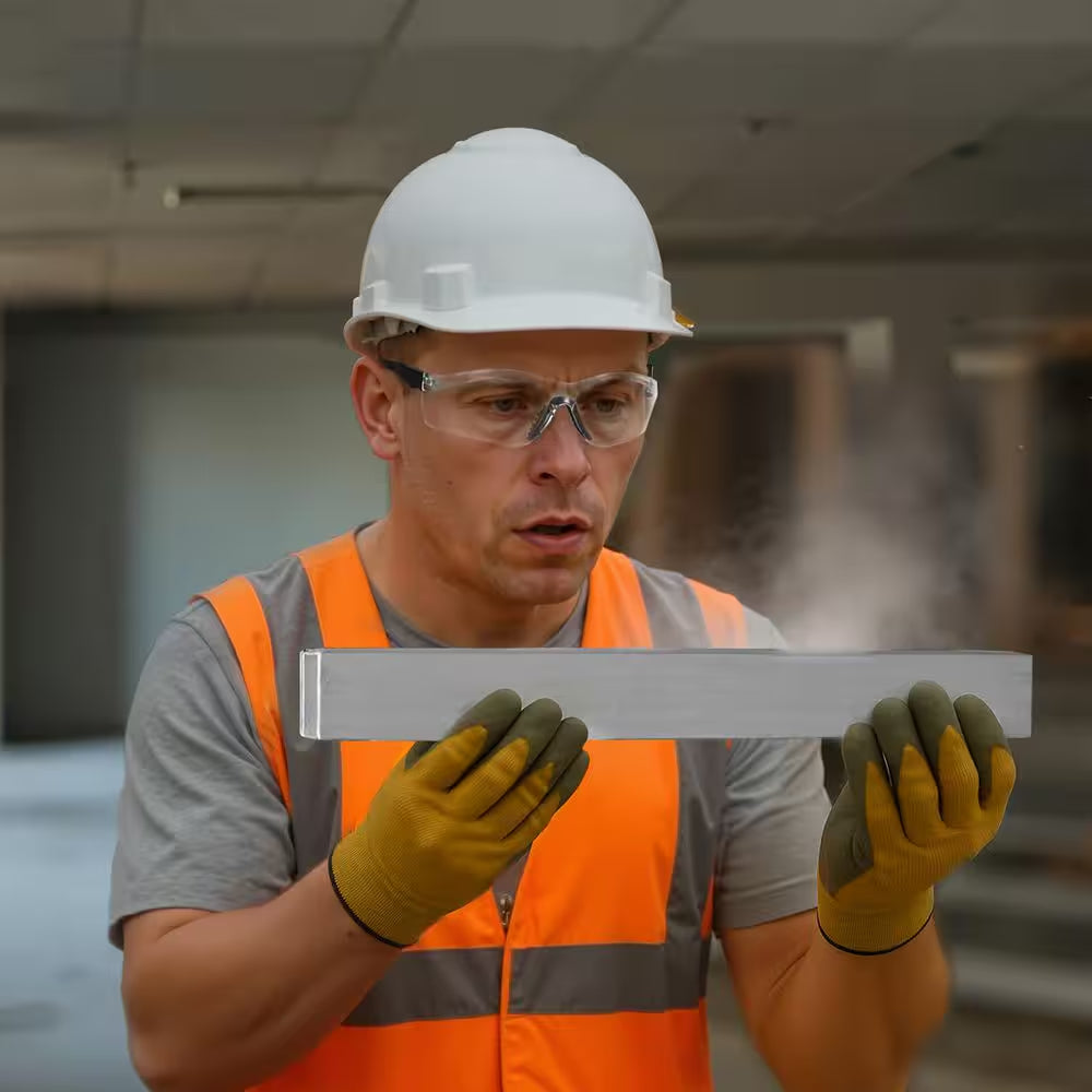 Safety Glasses Anti-Fog and Scratch-Resistant Clear Lens Safety Goggles with Adjustable Length and Angle ANSI Z87. 1