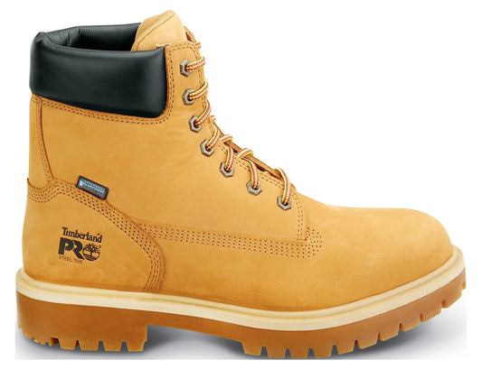 6IN Direct Attach Men'S, Wheat, Steel Toe, EH, Maxtrax Slip Resistant, WP Boot (9.5 W)